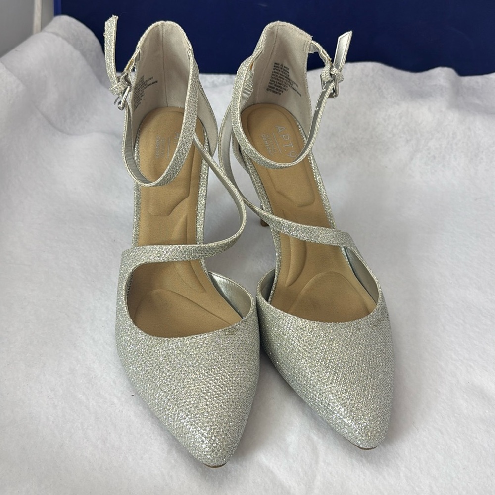 Shiny Silver Heels